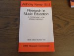 Kemp, Anthony (editor) - Research in Music Education: A Festschrift for Arnold Bentley