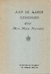 Heindel, Max - Aan de aarde gebonden