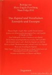 MARX, K., ENGELS, F., VOLLGRAF, C.E., SPERL, R., HECKER, R., (Hrsg.) - Das Kapital und Vorarbeiten. Entwürfe und Exzerpte.