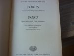 Handel; Georg Friedrich (1685-1759) - POROS; Oper in drei Akten (sieben Bildern) Freie Nachdichtung und Buhnenfassung von Heinz Ruckert; Klavierauszug von Max Schneider