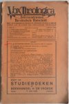 Faber H, Westendorp Boersma N, Bakker Th, Gerritsen J J e.a. - Vox Theologica Interacademiaal Theologisch Tijdschrift 4e jaargang No 3 januari 1933