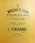 Streabbog, L.: - 3 morceaux de salon. No. 1. Prière de matin. Pour piano