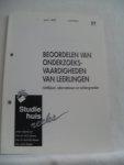 Stokking, dr. K.M.; Schaaf, drs. M.F. van der (red.) - Beoordelen van onderzoeksvaardigheden van Leerlingen richtlijnen, alternatieven en achtergronden. Studiehuisreeks no. 27