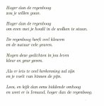 Hovenkamp-Klein, H. - Hoger dan de regenboog - gedichten
