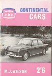 Wilson, M.J. - Ian Allen ABC. Continental cars. Wilson, M.J. - Ian Allen ABC. Continental cars.