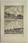 J. Bulthuis, K.F. Bendorp - Antieke prent Zeeland: 't Dorp Kruiningen. / 't Zelve Anders.