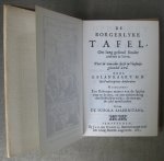Blankaart, Steven - De borgerlyke tafel - om lang sonder ziekten gesond te leven Blankaart, Steven - De borgerlyke tafel - om lang sonder ziekten gesond te leven