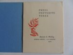 Wulling, Emerson G. [ inleiding ] - Press Preterite Three. [ 208 copies only ].