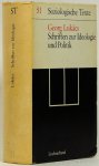 LUKÁCS, G. - Schriften zur Soziologie und Politik. Ausgewählt und eingleitet von Peter Ludz.