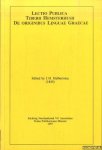 Halbertsma, J.H. (edited by) - Lectio publica. Tiberii Hemsterhusii. de originibus linguae graecae