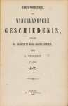 Verwoert, H. - Handwoordenboek der Vaderlandsche Geschiedenis volgens de nieuwste en beste bronnen bewerkt