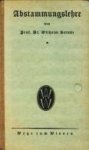 BERNDT, DR. WILHELM - Abstammungslehre