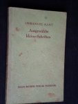 Kant, Immanuel - Ausgewählte kleine Schriften