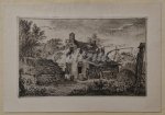 FOCK, HERMANUS (1766-1822), - Farm with seated woman and standing man