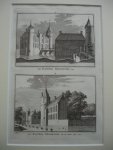 Oostkapelle - Westhoven. - Het Kasteel Westhoven. 1743 - Het Kasteel Westhoven van een andere zijde. 1743