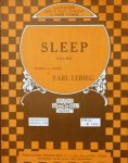 Lebieg, Earl: - Sleep. Valse. Words and music by Earl Lebieg