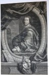 Vermeulen, Cornelis (c. 1644 - c. 1709) Blon, Jakob Christoph Le (1667-1741) - [Original engraving/gravure] BONAVENTURA ab OVERBEKE / ÆTATIS SVÆ XLV (portrait of Bonaventura van Overbeek)/Portret van tekenaar en graveur van de Gouden Eeuw Bonaventura van Overbeek.