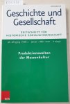 Vandenhoeck & Ruprecht: - (46. Jg. Heft 1) Geschichte und Gesellschaft. Zeitschrift für Historische Sozialwissenschaft :