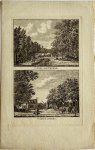 J. Bulthuis, K.F. Bendorp - Antieke prent Zeeland: T' Dorp Aagtekerk. / T' Zelve Anders.