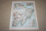  - Oude kaart - Brazilië  - circa 1905