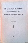 Berg, C.C. - Bijdrage tot de kennis der Javaansche werkwoordsvormen