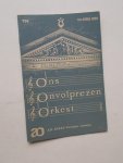 ZURCHER, J., - (Concertgebouw). Ons onvolprezen orkest. Ao boekje nr.758.