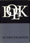 KRIMPEN, H. VAN - Boek. Over het maken van boeken