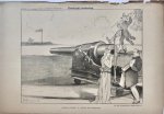 Braakensiek, Johan (1858-1940) - [Original lithograph/lithografie by Johan Braakensiek] Cleveland's boodschap, 29 December 1895, 1 pp.