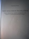 Nord, Christiane - Textanalysis in Translation