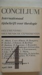 Redactie - Concilium:  Oecumenisme/ + experimenten     (zie foto voor schrijvers over dit thema)