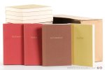 Nikolaus von Kues / Calvin / Paracelsus / Hölderin / etc., etc. - Philosophie des Abendlandes und Weisheit des Ostens in Gedanken, Aphorismen und Briefen großer Dichter und Denker von der Antike bis zur Gegenwart [ 18 Mini-Bändchen = Komplet ] : Franz von Baader, Balzac, Calvin, Carus, Herder, Hölderlin, Nik...