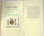 Bloem, Marion [Omslagillustratie  Foto Lidwien Nelissen  Omslagontwerp Nico Richter - De smaak van het onbekende [Novelle ]