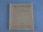 Lindemans, Dr. J. - Plaatsnamen. Een inleidende studie.