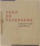 Melis Jan - Zang en tegenzang: verzen