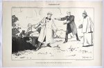 Braakensiek, Johan (1858-1940) - [Original lithograph/lithografie by Johan Braakensiek] Podbielski's val, 11 November 1906, 1 pp.