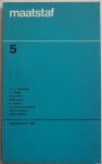 Vermeeren P J H, Vestdijk S, Warren Hans, e.a. - Maatstaf 16e jaargang nr 5  augustus  1968