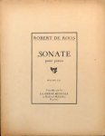 Roos, Robert de: - Sonate pour piano