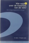 M. Adams P. Popelier (eds.) - Wie waakt over de kwaliteit van de wet? - het wetgevingsbeleid in België
