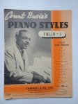 N.n.. - Count Basie's piano styles. Folio 3. A folio of original compositions.