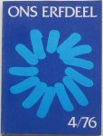 Deleu Jozef, Niessen Frits - Ons erfdeel Algemeen Nederlands tweemaandelijks cultureel tijdschrift 19e jaargang 1976 no 4