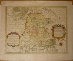 Sanson, - Le Limbourg ou sont le Duché de Limbourg, le Comté de Dalem, les Seigneuries de Fauquemont et de Rolduc [Limburg] Originele kopergravure.