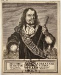 Anonymous Artist after Bloteling, Abraham (1640-1690) - Antique print, etching | Portrait of Michiel de Ruyter (1607-1676) - After A. Bloteling, published 1676, 1 p.