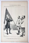 Braakensiek, Johan (1858-1940) - [Original lithograph/lithografie by Johan Braakensiek] De drie Boeren-Generaals in Nederland, 24 Augustus 1902, 1 pp.