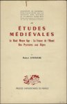 Latouche Robert. - ETUDES MEDIEVALES. LE Haut Moyen Age - La France de l'Ouest - Des Pyrenees aux Alpes.