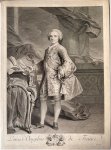 Nicholas de Larmessin III (1684-1755), after Louis Tocqué (1696-1772) - [Antique portrait print, engraving] Portrait of Louis, Dauphin de France, published ca. 1740-1755, 1 p.