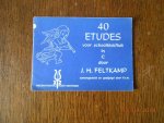 J H Feltkamp - 40 etudes voor schoolblokfluit in C