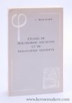 Brochard, V. / V. Delbos. - Études de Philosophie Ancienne et de Philosophie Moderne. Quatrième edition.
