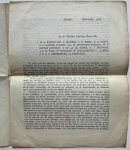  - Printed letter 1858 I H.W. Tydeman d.d. Leiden 1858, 4°, 4 pp.