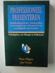Hilgers, F.  Vriens, J. - Professioneel Presenteren/ handleiding bij het voorbereiden en verzorgen van informatieve en overtuigende presentaties