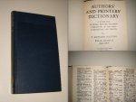 Collins, F. Howard - Authors and printers dictionary. A guide for Authors, Editors, Printers, Correctors of the Press, Compositors and Typists. Tenth